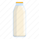 milk, glass, bottle, drink