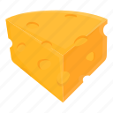 piece, cheese, food, dairy