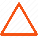 alarm, alert, attention, danger, empty triangle, safety, warning sign 