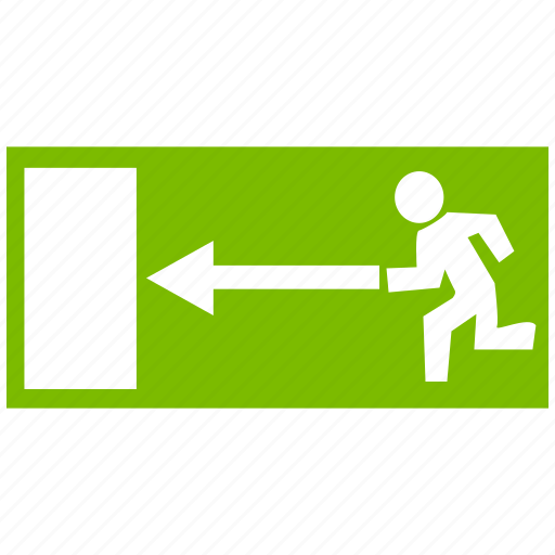 Emergency, exit, escape, rescue, salvation, arrow, cancel icon - Download on Iconfinder