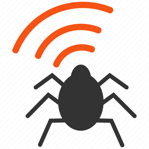 Bug, radio, spy, communication, signal, wireless, agent icon - Download on Iconfinder