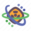 nuclear, sign, chemical, science, radius, knowledge