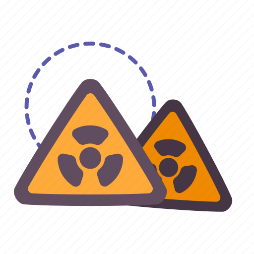 Radius, sign, alert, warning, information, science icon - Download on Iconfinder