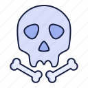 bone, skull, danger, dead