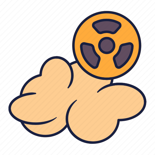 Bomb, smoke, radius, nuclear, chemical, biohazard icon - Download on Iconfinder