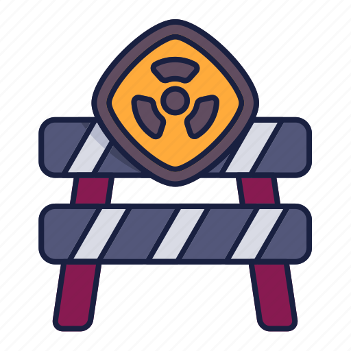 Roadblock, danger, radius, nuclear icon - Download on Iconfinder