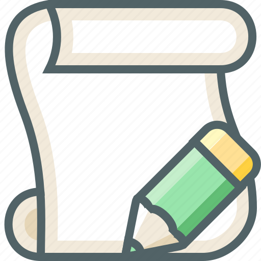 Paper, pencil, script icon - Download on Iconfinder