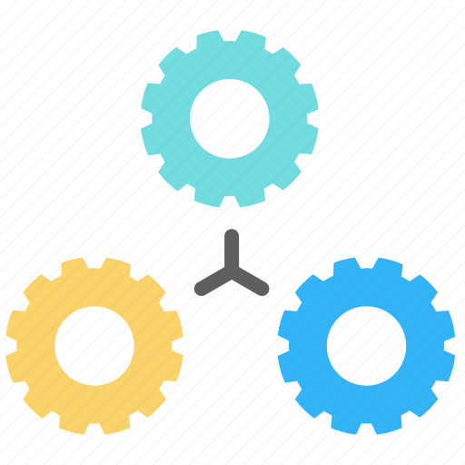 Business, cogwheel, engineering, gear, industry, mechanism, teamwork icon - Download on Iconfinder