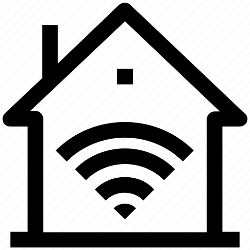 .svg, home, home network, house, internet, signals, wifi icon - Download on Iconfinder