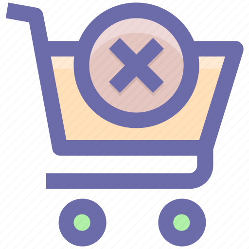 Shopping, shopping cart, sign, cart, cross sign, cross icon - Download on Iconfinder
