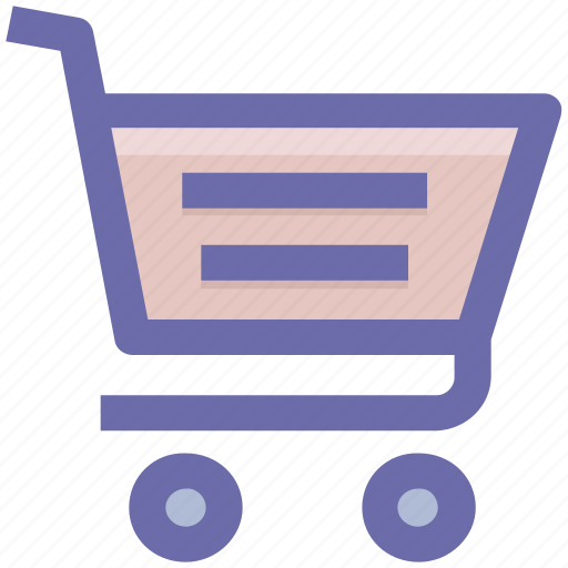 Shopping, shopping cart, commerce, cart, trolley, basket icon - Download on Iconfinder