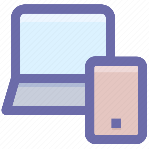 Laptop, computer and mobile, display, mobile, mobile screen, laptop and mobile icon - Download on Iconfinder