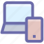 laptop, computer and mobile, display, mobile, mobile screen, laptop and mobile 