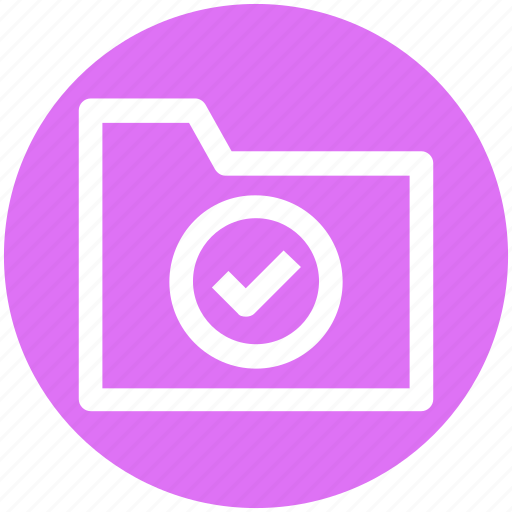 .svg, accept, check, check mark, folder, folder accept, verification mark icon - Download on Iconfinder