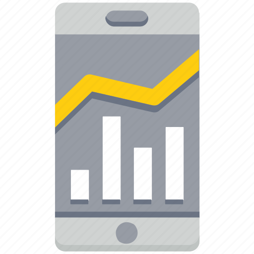 Bar, data analytics, graph, mobile, online, smartphone icon - Download on Iconfinder