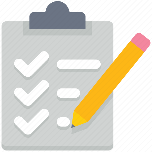 Checklist, clipboard, data analytics, document, notepad, page, pencil icon - Download on Iconfinder