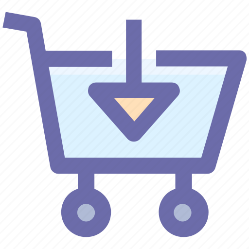 .svg, arrow, cart, down, download, move, shopping icon - Download on Iconfinder