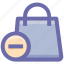.svg, bag, gift bag, hand bag, minus, money bag, shopping bag 