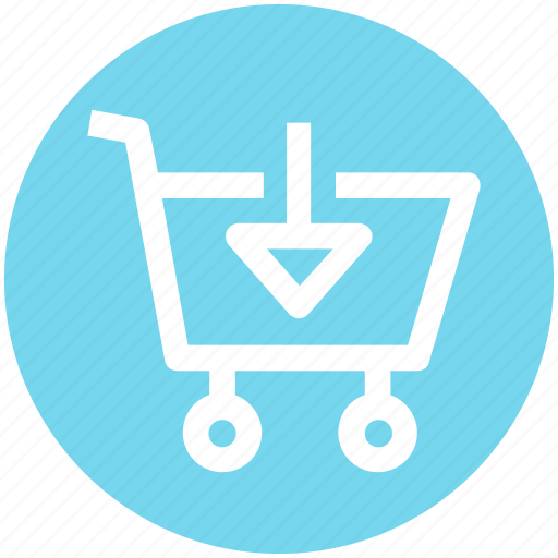 .svg, arrow, cart, down, download, move, shopping icon - Download on Iconfinder