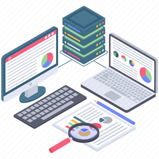 Business chart analysis, report analysis, report auditing, report exploration, report monitoring icon - Download on Iconfinder