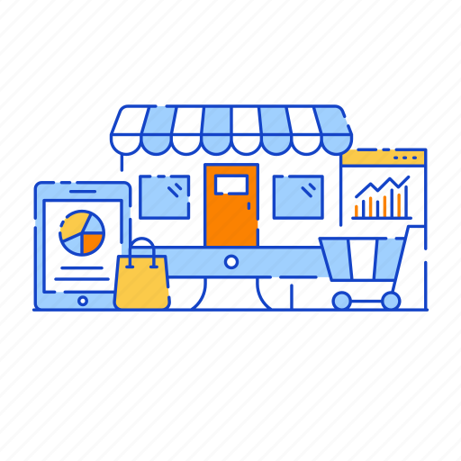 Online shopping analysis, e commerce analytics, online store analytics, market analytics, shop analytics icon - Download on Iconfinder