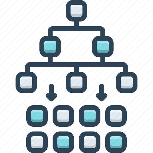 Workflow, hierarchical, structure, arrangement, organization, network, connections icon - Download on Iconfinder