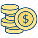coin, finance, money, business, cash, currency, dollar