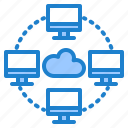 cloud, network, database, computer, online