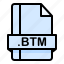 btm, file, file extension, file format, file type 
