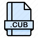 cub, file, file extension, file format, file type