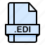 edi, file, file extension, file format, file type 