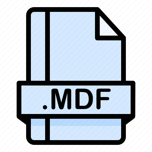 File, file extension, file format, file type, mdf icon - Download on Iconfinder