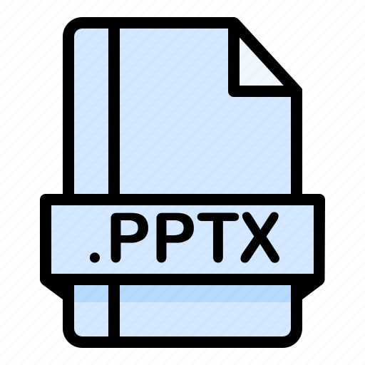 File, file extension, file format, file type, pptx icon - Download on Iconfinder