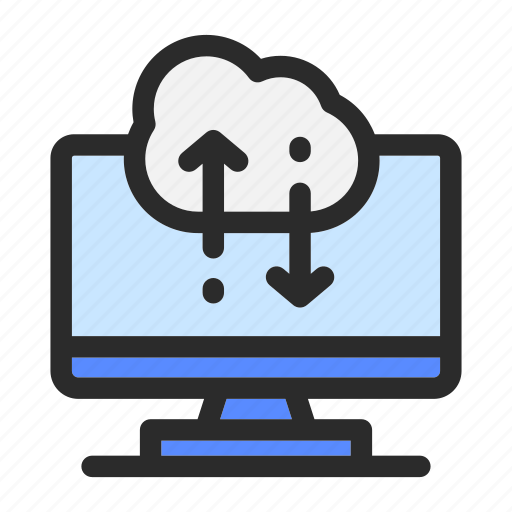 Cloud, computer, data, management, computing, download, upload icon - Download on Iconfinder