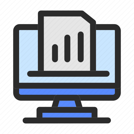 Chart, data, file, management, monitor, report, statistics icon - Download on Iconfinder
