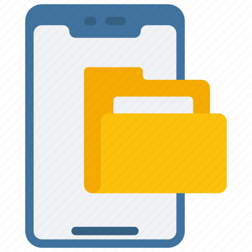 Mobile, phone, folder icon - Download on Iconfinder