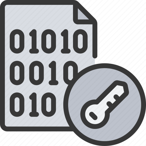 Encrypt, file, files, binary, key icon - Download on Iconfinder