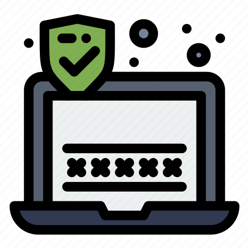 Laptop, password, security icon - Download on Iconfinder