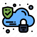 cloud, lock, security