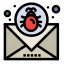 attack, bug, email, mail, message 