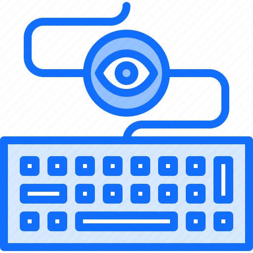 Eye, hacker, keyboard, keylogger, network, protection, security icon - Download on Iconfinder