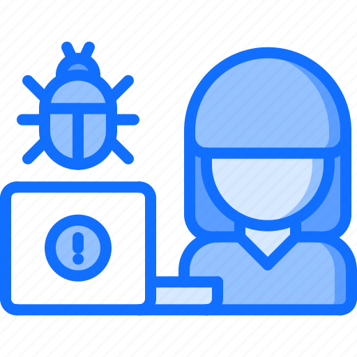 Bug, hacker, laptop, network, protection, security icon - Download on Iconfinder