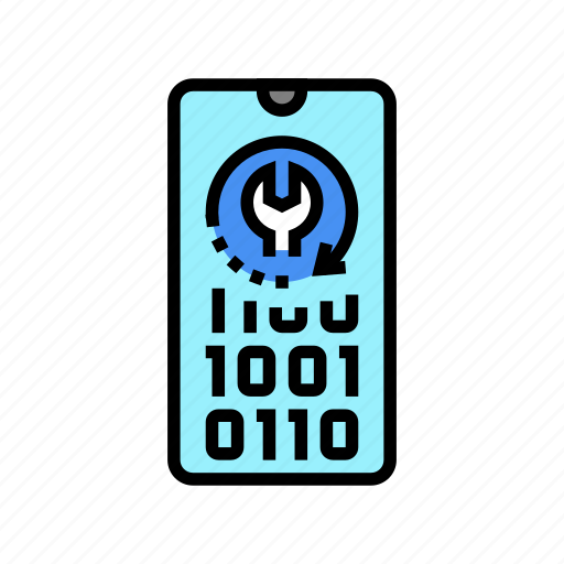 Cell, phone, data, recovery, computer, processing icon - Download on Iconfinder