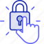 data, science, icon, security, access, lock, click 