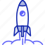 data, science, icon, rocket, ignition, space, starting 