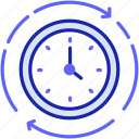data, science, icon, cycle, clock, time, process
