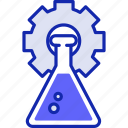 data, science, icon, experiment, gear, tubes, functioning