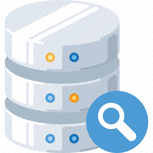 Data, database, find, magnifier, search, server, technology icon - Download on Iconfinder