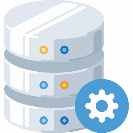 Database, device, gear, server, settings, storage, technology icon - Download on Iconfinder