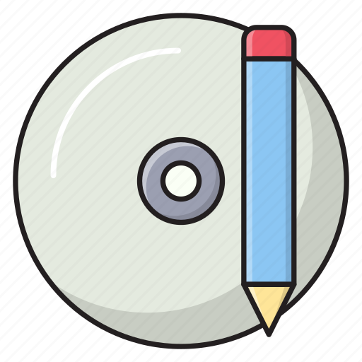 Cd, editing, dvd, media, disc icon - Download on Iconfinder